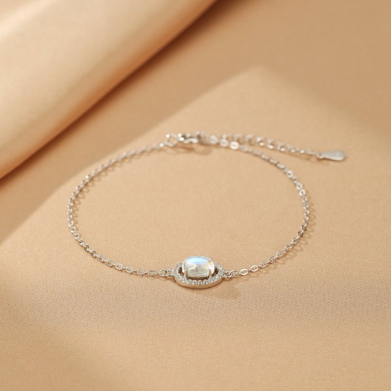 Bracelet Pierre de Lune Argent 925 – Bijou Féminin pour l'Intuition - Biloria