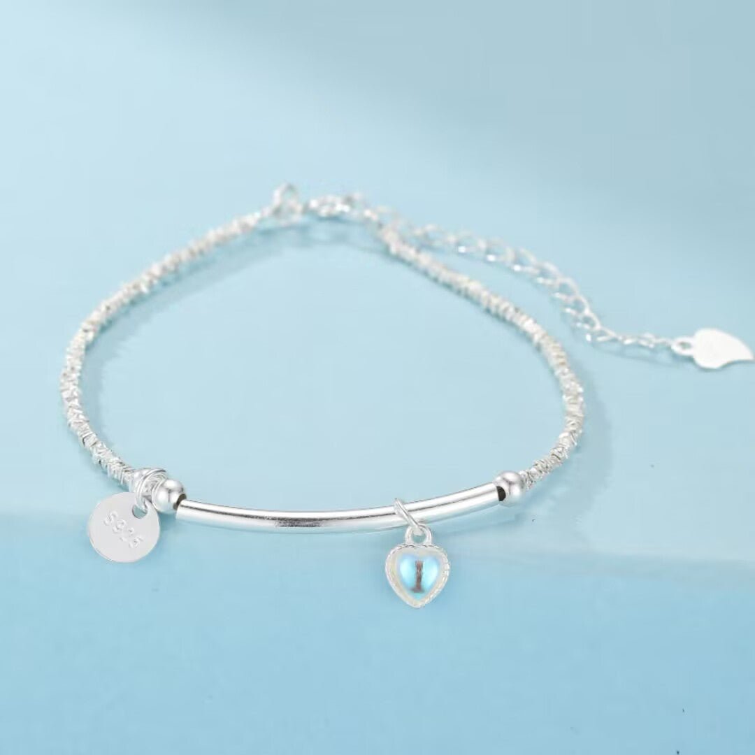 Bracelet Pierre de Lune Argent 925 - Cadeau Féminin - Biloria