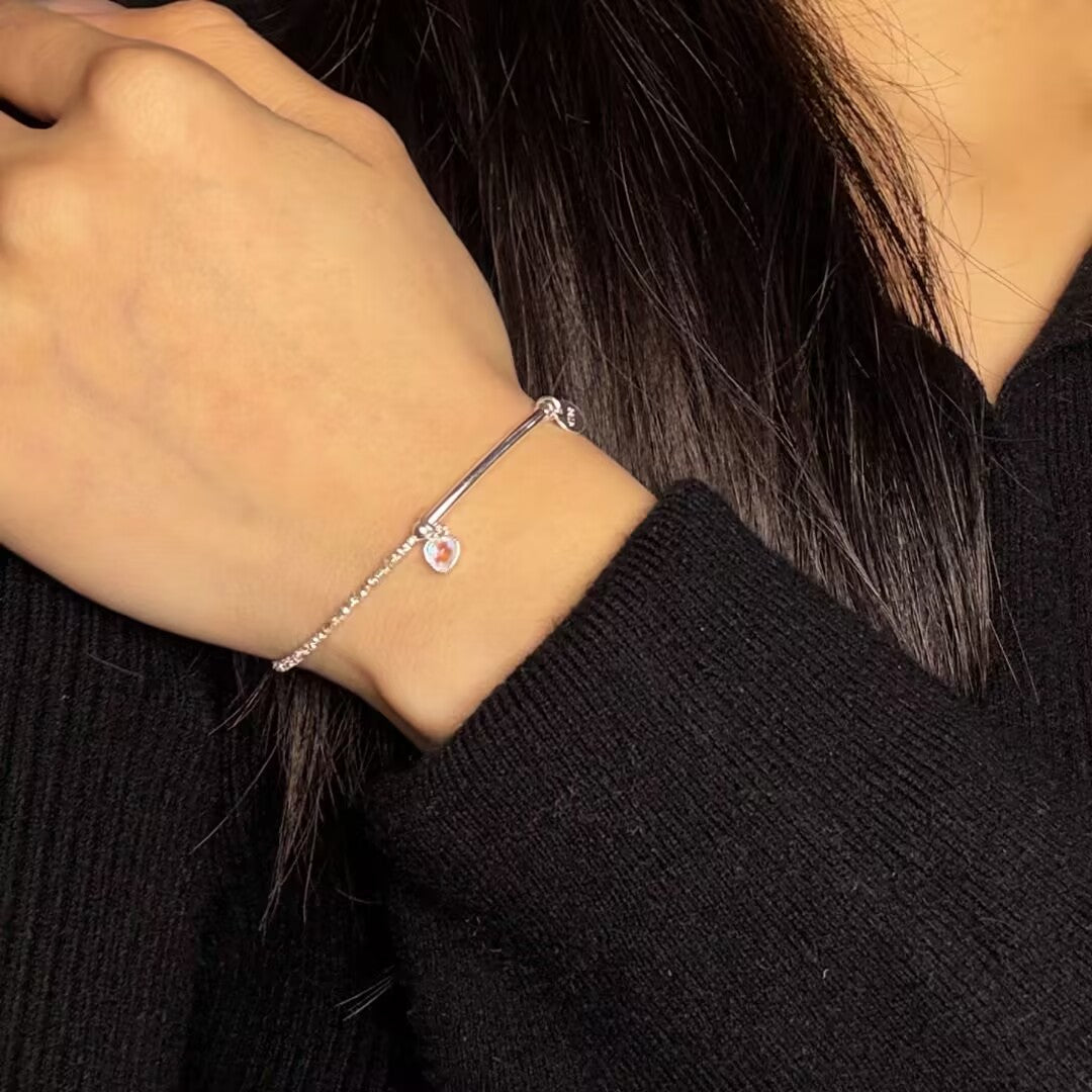 Bracelet Pierre de Lune Argent 925 - Cadeau Féminin - Biloria
