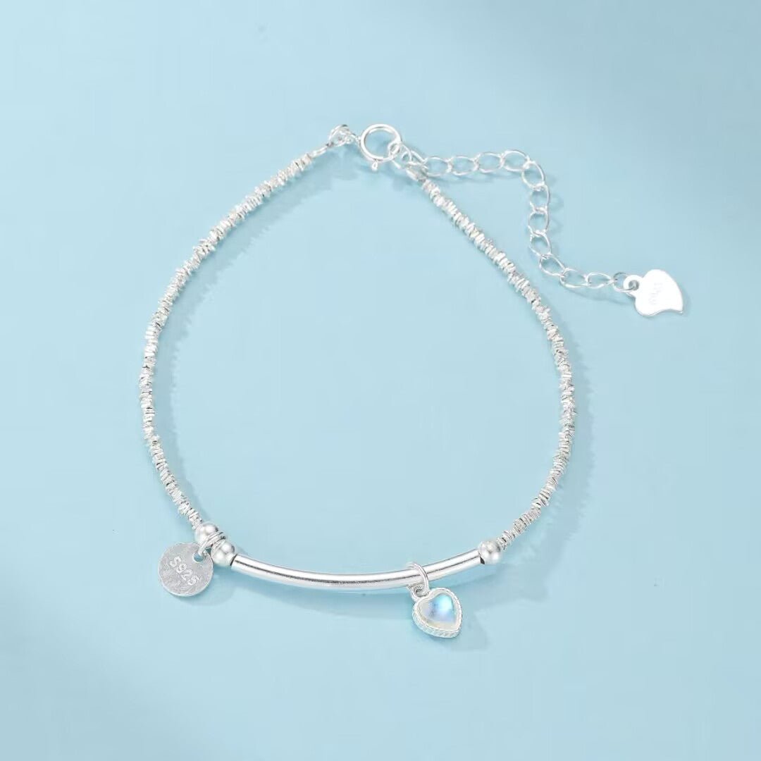 Bracelet Pierre de Lune Argent 925 - Cadeau Féminin - Biloria