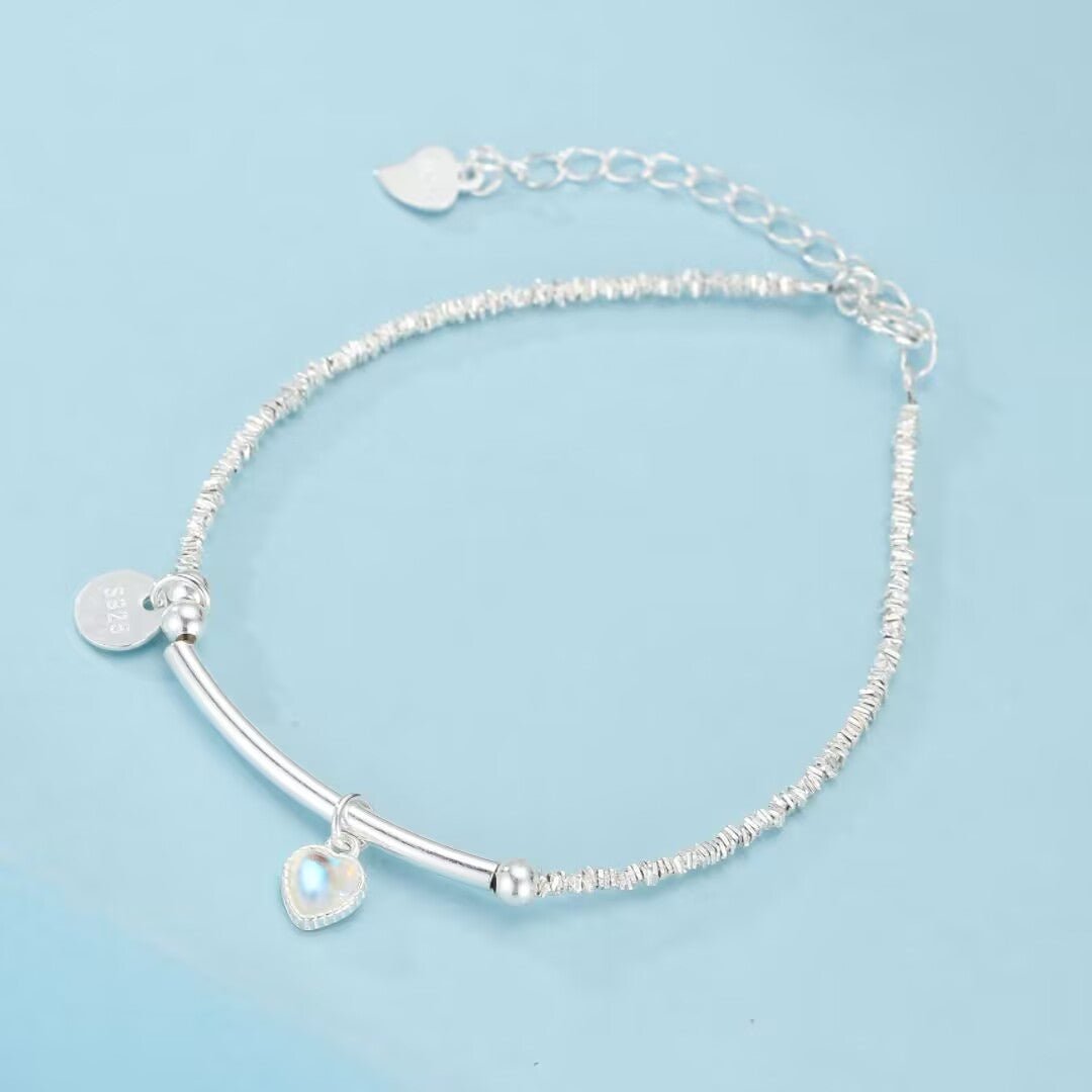 Bracelet Pierre de Lune Argent 925 - Cadeau Féminin - Biloria