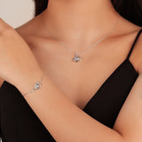 Bracelet Pierre de Lune Argent 925 Motif Lune Étoile - Biloria