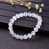 Bracelet Pierre de Lune Bleue Océan – Intuition et Féminité - Biloria
