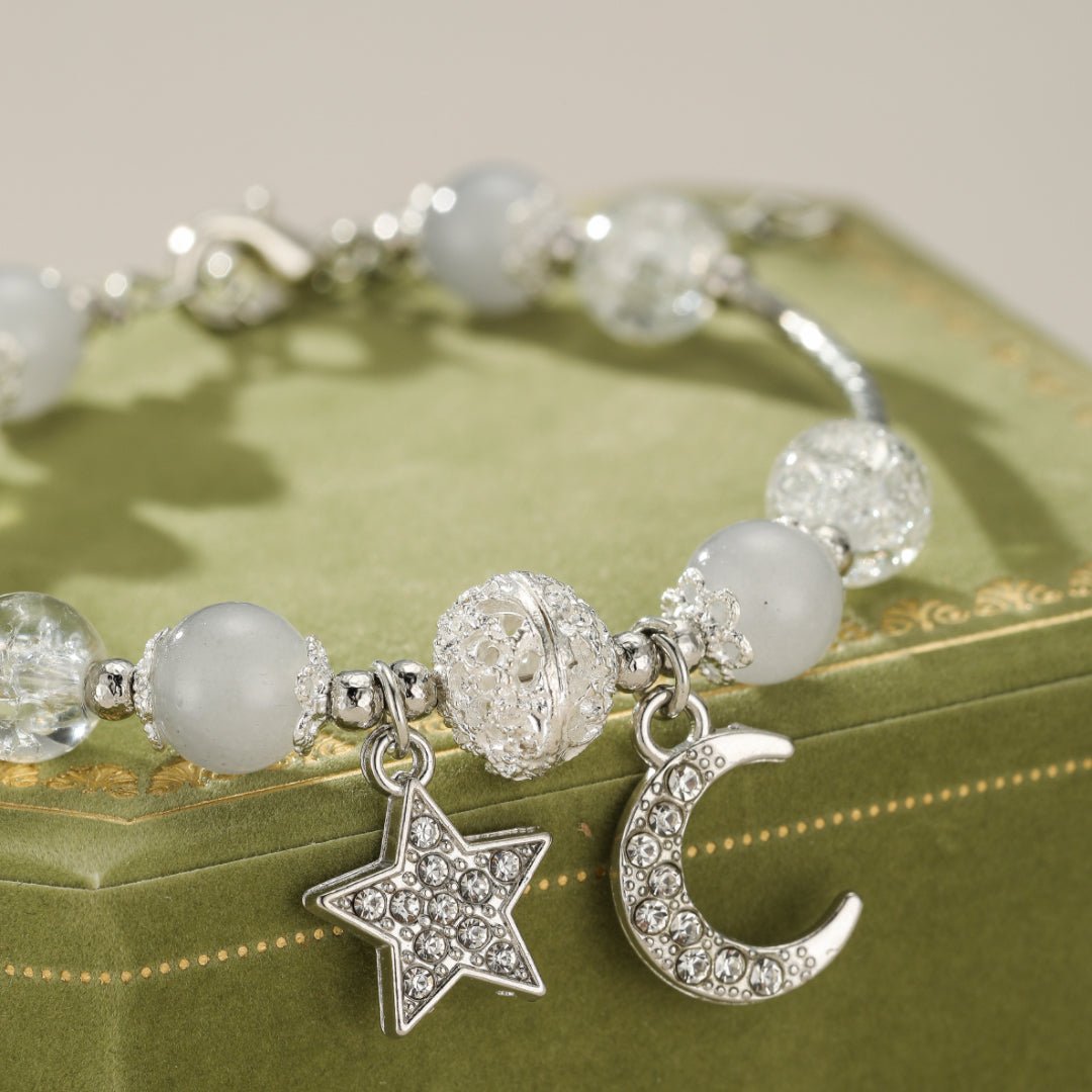 Bracelet Pierre de Lune Enfant – Bijou Lune et Étoile - Biloria