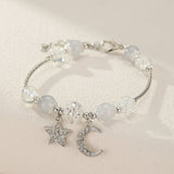 Bracelet Pierre de Lune Enfant – Bijou Lune et Étoile - Biloria