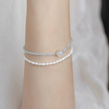 Bracelet Pierre de Lune et Aigue Marine – Sérénité Océane - Biloria