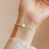 Bracelet Pierre de Lune et Aigue Marine – Sérénité Océane - Biloria