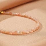 Bracelet Pierre de Soleil 3 mm Féminin Doré - Biloria