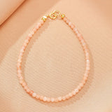 Bracelet Pierre de Soleil 3 mm Féminin Doré - Biloria