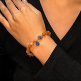 Bracelet Pierre de Soleil et Pierre de Lune – Bijou Énergétique Cosmos - Biloria