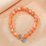 Bracelet Pierre de Soleil et Pierre de Lune – Bijou Énergétique Cosmos - Biloria
