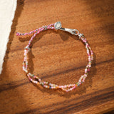 Bracelet pierre naturelle Amazonite ou Tourmaline - Argent ajustable - Biloria
