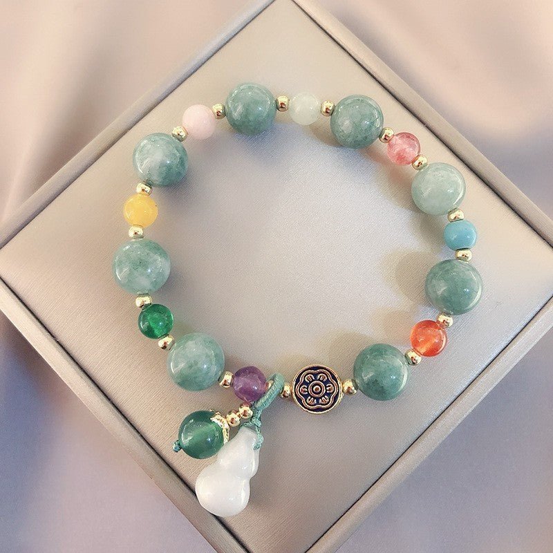 Bracelet Pierre Naturelle Jade et Agate – Bien-être Tendance Bureau - Biloria