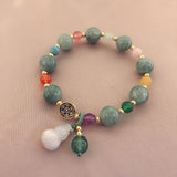 Bracelet Pierre Naturelle Jade et Agate – Bien-être Tendance Bureau - Biloria