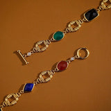 Bracelet Pierre Naturelle Promesse Argent Plaqué Or - Biloria
