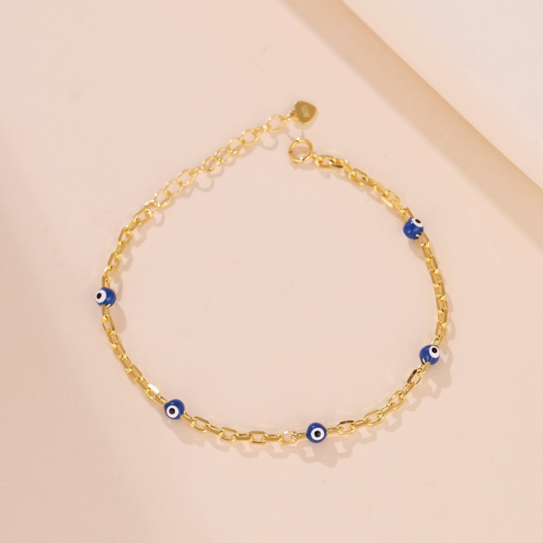 Bracelet Protecteur Mauvais Œil Argent 925 à Offrir - Biloria