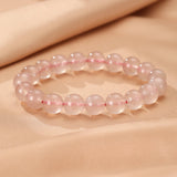 Bracelet Quartz Fraise - Douceur et Éclat Naturel - Biloria