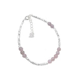 Bracelet Quartz Rose Ajustable – Amour de Soi et Harmonie - Biloria