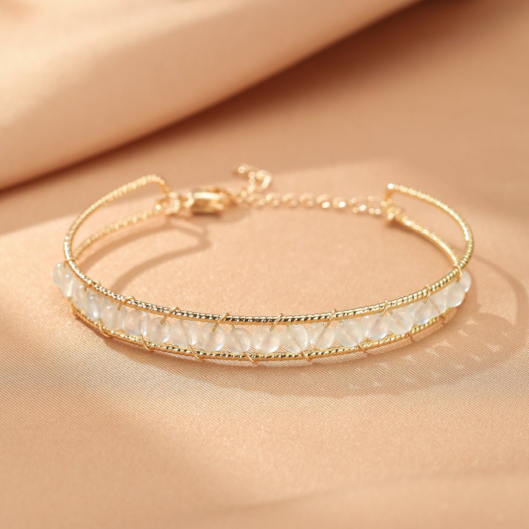 Bracelet Quartz Rose Améthyste Aigue-Marine – Énergie & Douceur - Biloria