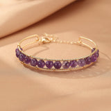 Bracelet Quartz Rose Améthyste Aigue-Marine – Énergie & Douceur - Biloria