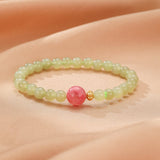 Bracelet Rhodonite et Jade Vert – Apaisement et Harmonie - Biloria