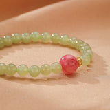 Bracelet Rhodonite et Jade Vert – Apaisement et Harmonie - Biloria