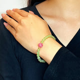 Bracelet Rhodonite et Jade Vert – Apaisement et Harmonie - Biloria