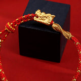 Bracelet Rouge Dragon Eternel Fil Rouge Lithotherapie - Biloria
