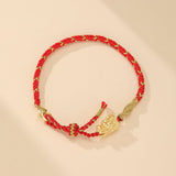 Bracelet Rouge Dragon Eternel Fil Rouge Lithotherapie - Biloria