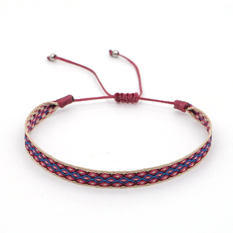 Bracelet Tibétain Trio Essence – Apatite Bleue, Argent et Fil Tressé - Biloria