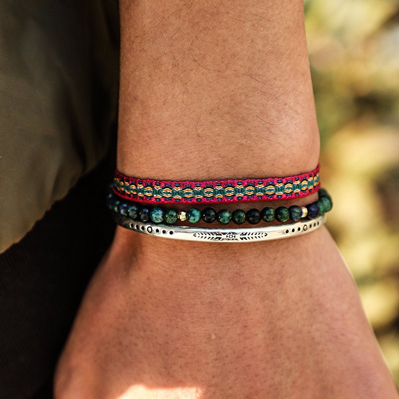 Bracelet Tibétain Trio Vitalité – Énergie et Renouveau - Biloria