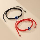 Bracelet Tissé Main Protection Mauvais Œil pour Couple ou Ami - Biloria