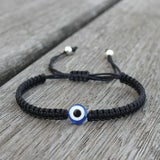 Bracelet Tissé Main Protection Mauvais Œil pour Couple ou Ami - Biloria