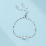 Bracelet Topaze Bleue Étoile Océans Argent 925 - Biloria