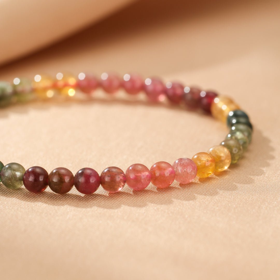 Bracelet Tourmaline Arc-en-Ciel en Pierres Naturelles - Biloria