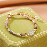 Bracelet Tourmaline Labradorite : Protection et Intuition - Biloria