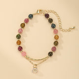 Bracelet Tourmaline Rose Éternelle : Bijou Ajustable - Biloria