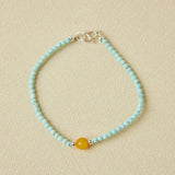 Bracelet Turquoise Argent Ajustable Protection Bien-Être - Biloria