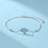 Bracelet Turquoise Pierre Naturelle Argent 925 - Biloria