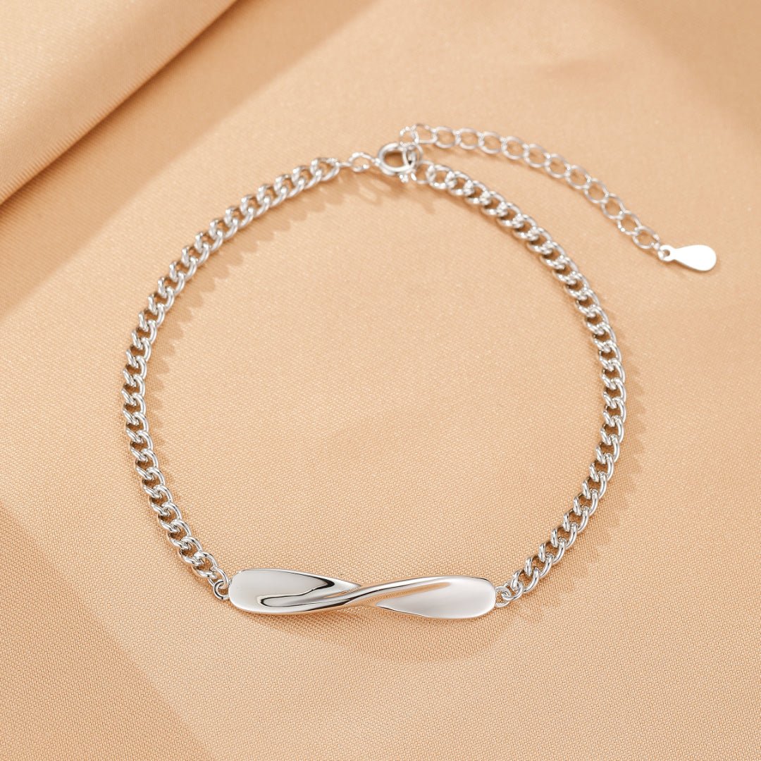 Bracelets Couple Torsadés Argent 925 - Bijoux Harmonie - Biloria