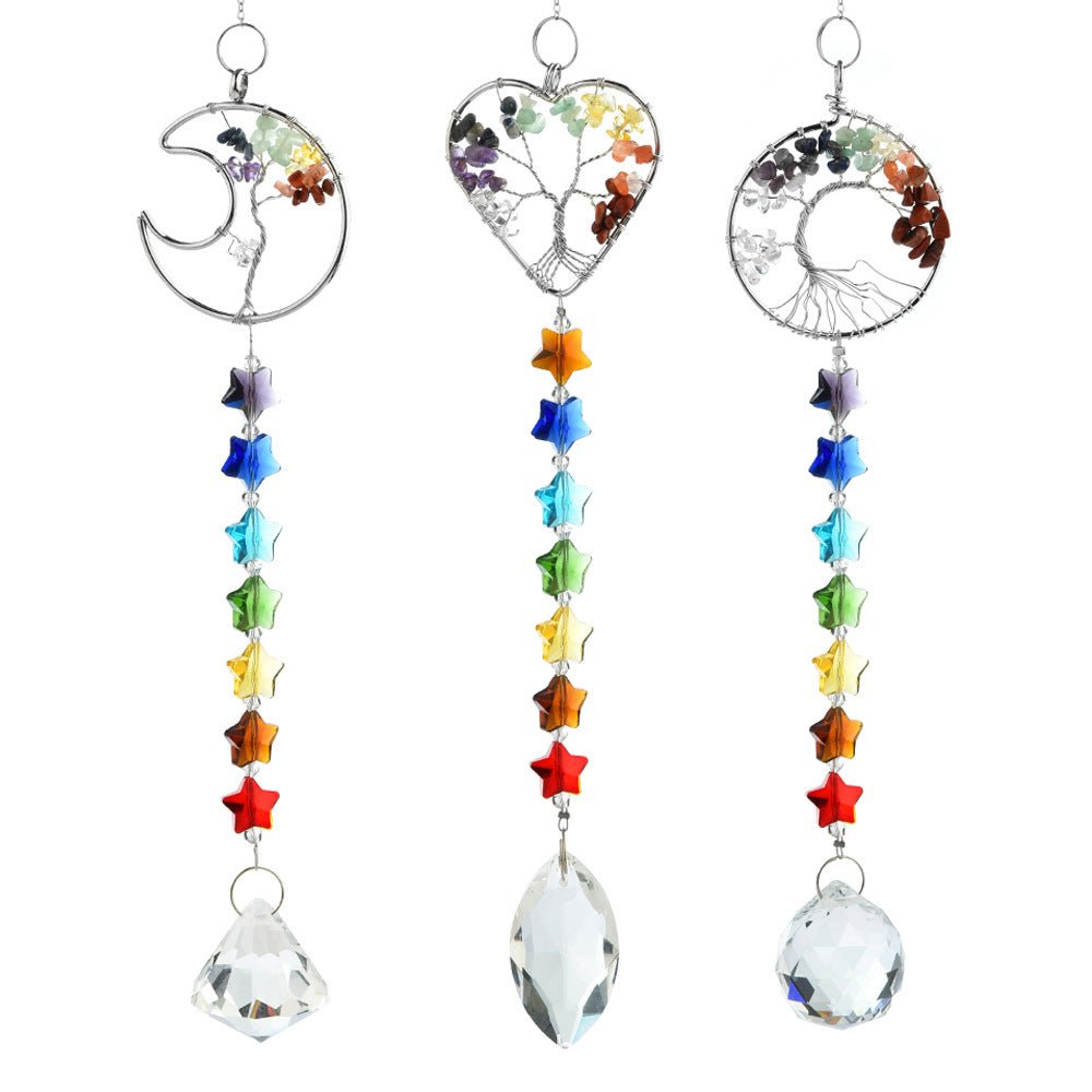 Capteur de Soleil Arbre de Vie 7 Chakras pour Harmonie Intérieure - Biloria