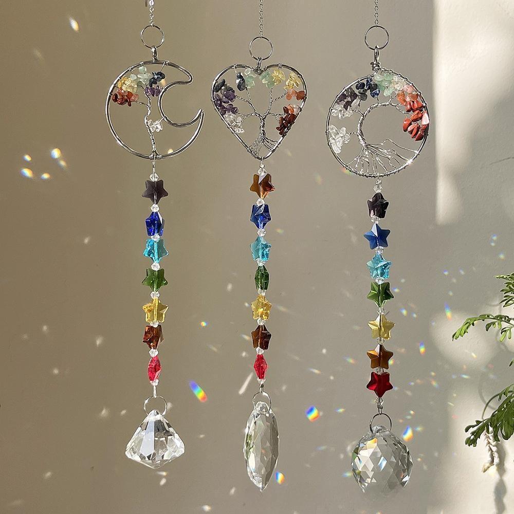 Capteur de Soleil Arbre de Vie 7 Chakras pour Harmonie Intérieure - Biloria
