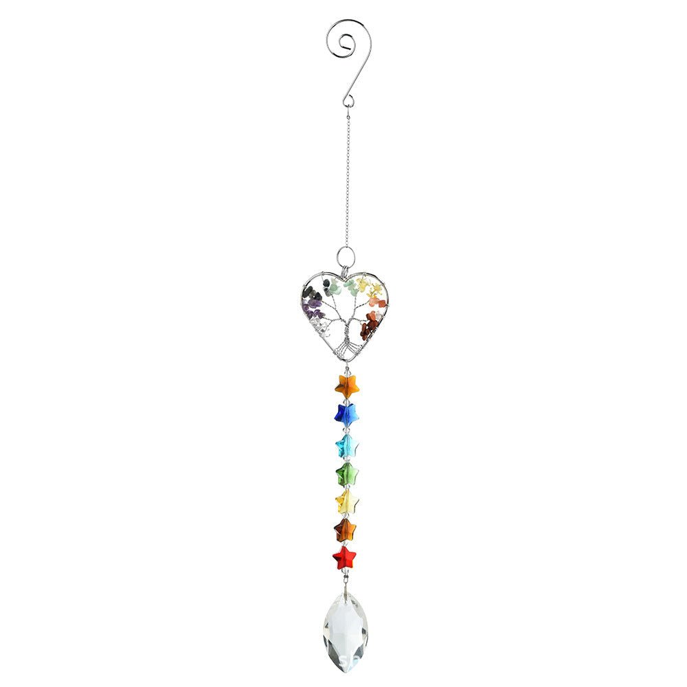 Capteur de Soleil Arbre de Vie 7 Chakras pour Harmonie Intérieure - Biloria