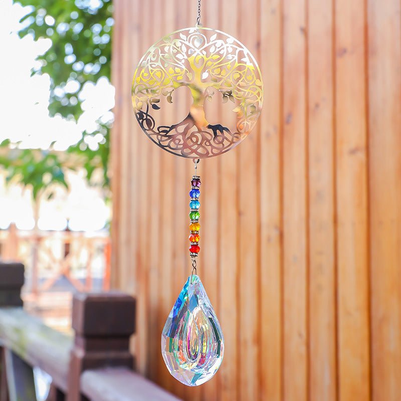 Capteur de Soleil Arbre de Vie en Cristal de Roche pour Épanouissement - Biloria