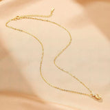 Citrine Ovale Pendentif Argent Plaqué Or - Biloria