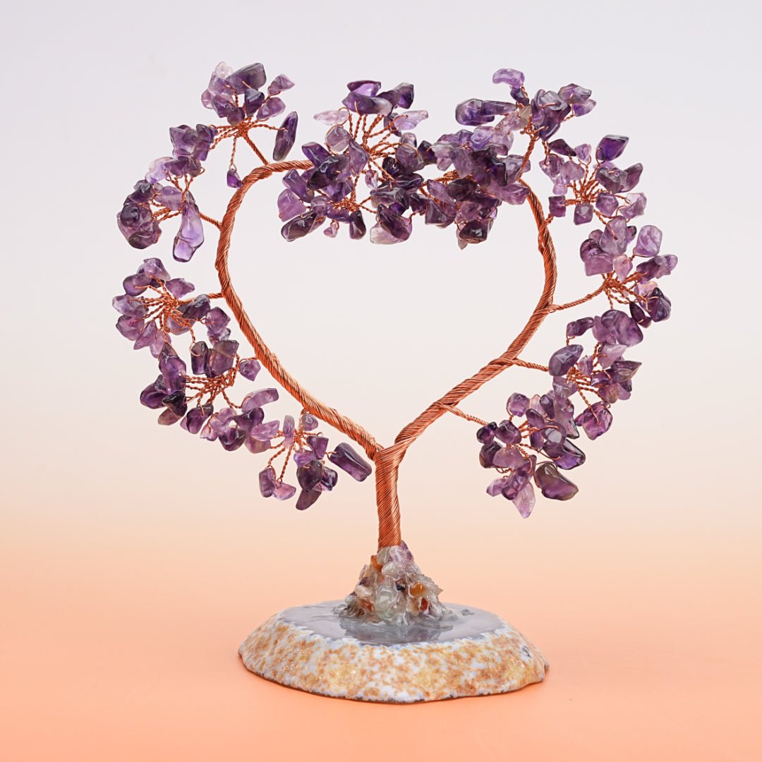 Cœur Arbre de Vie en Pierres Naturelles – Harmonie et Amour - Biloria