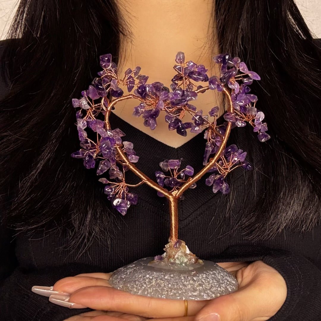 Cœur Arbre de Vie en Pierres Naturelles – Harmonie et Amour - Biloria