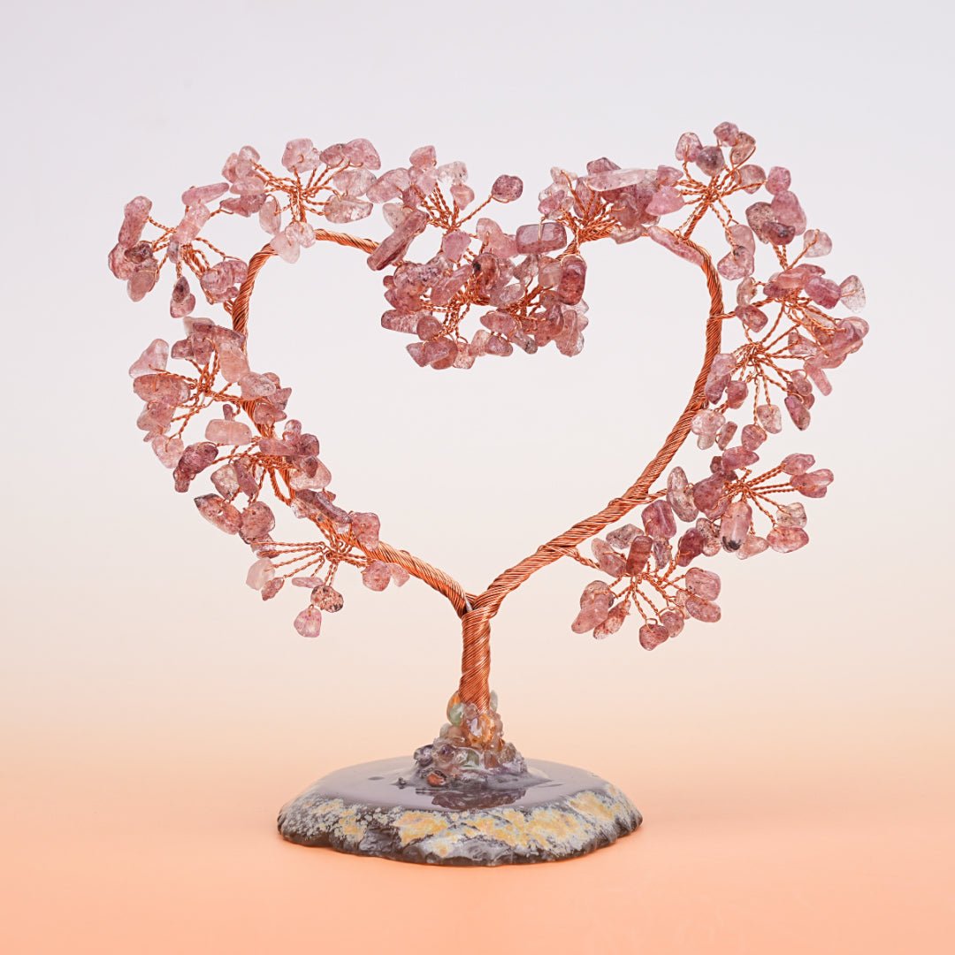 Cœur Arbre de Vie en Pierres Naturelles – Harmonie et Amour - Biloria