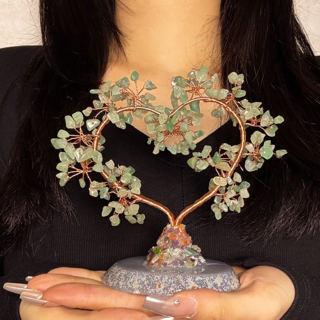 Cœur Arbre de Vie en Pierres Naturelles – Harmonie et Amour - Biloria