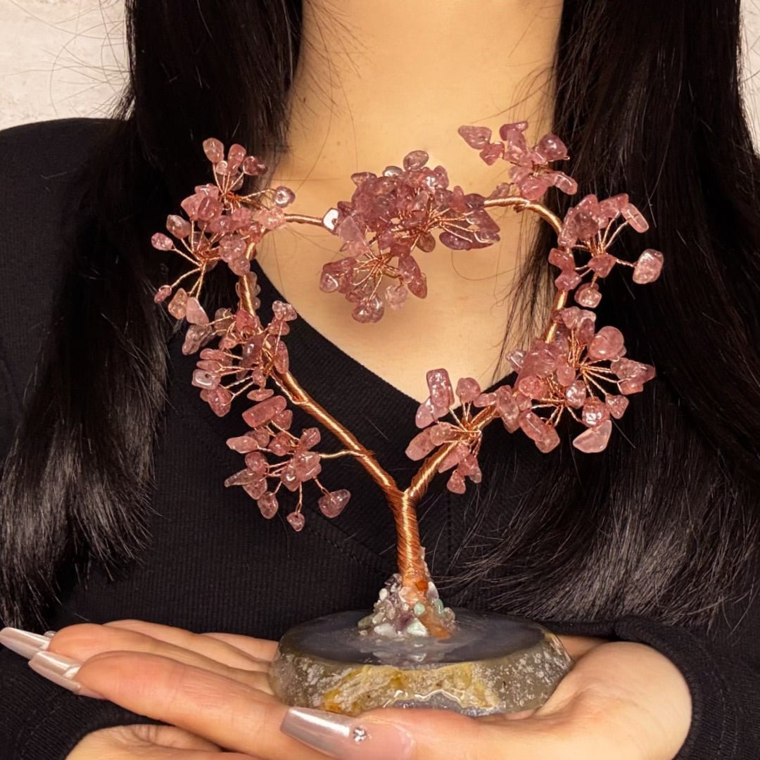 Cœur Arbre de Vie en Pierres Naturelles – Harmonie et Amour - Biloria